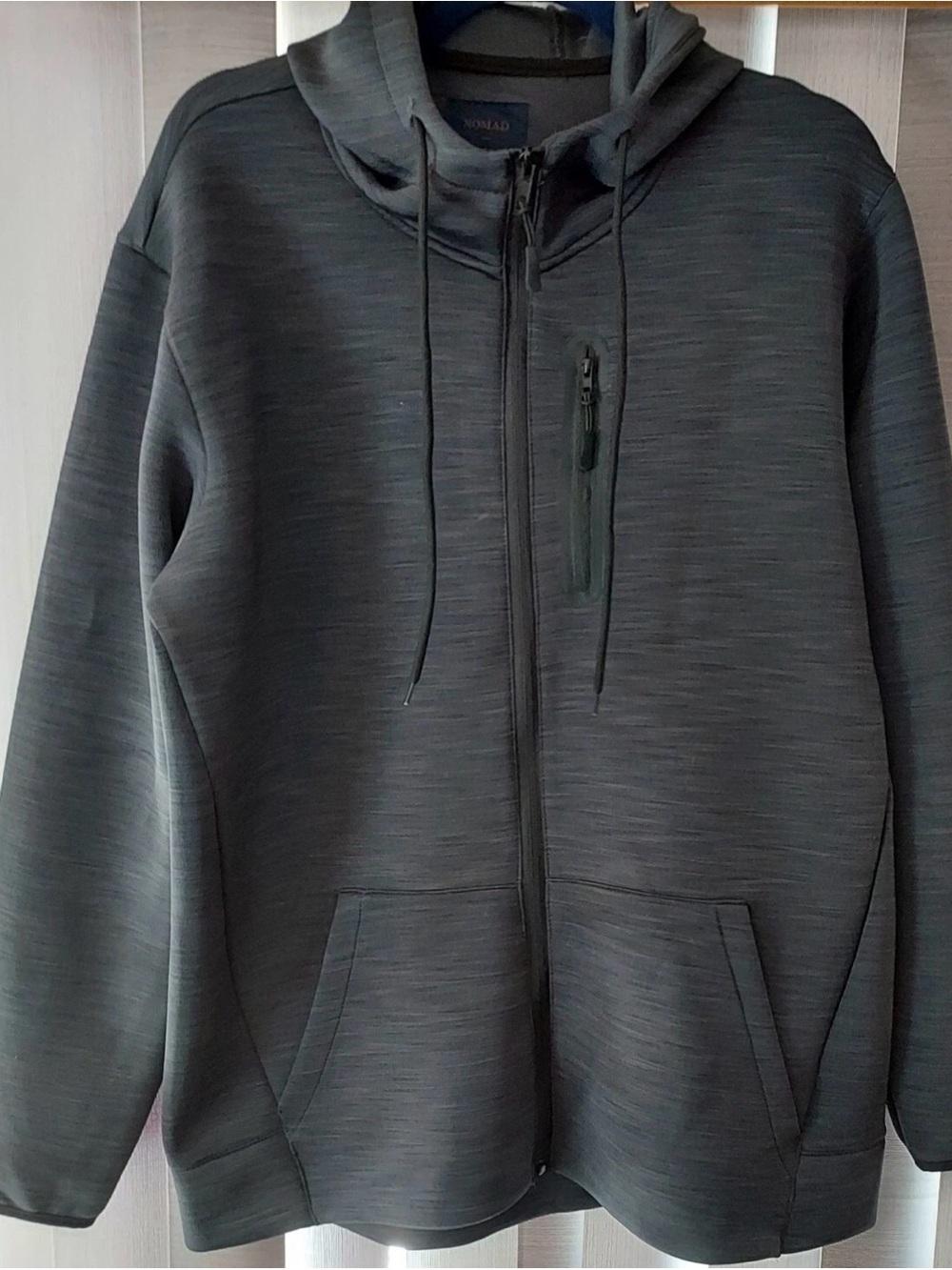 Nomad Men's Dark Charcoal Zip-Up Hoodie Sweater
